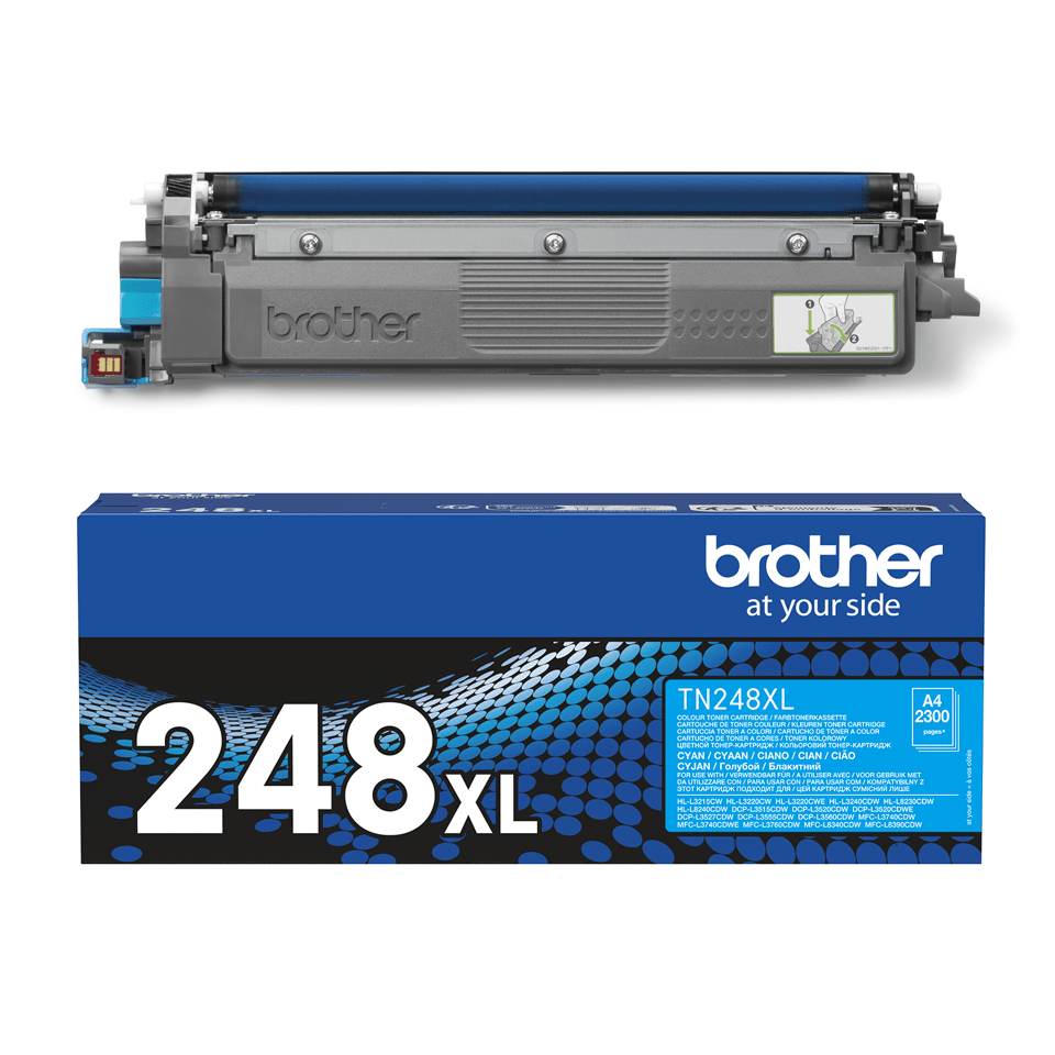 Original Brother TN248XLC XL høykapasitet toner – cyan 6